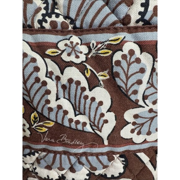 Vera Bradley Brown Lunch Bag Quilted Insulated Flower Tote - Picture 5 of 10
